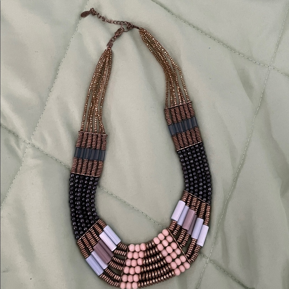 Multicolor Beaded Statement Necklace